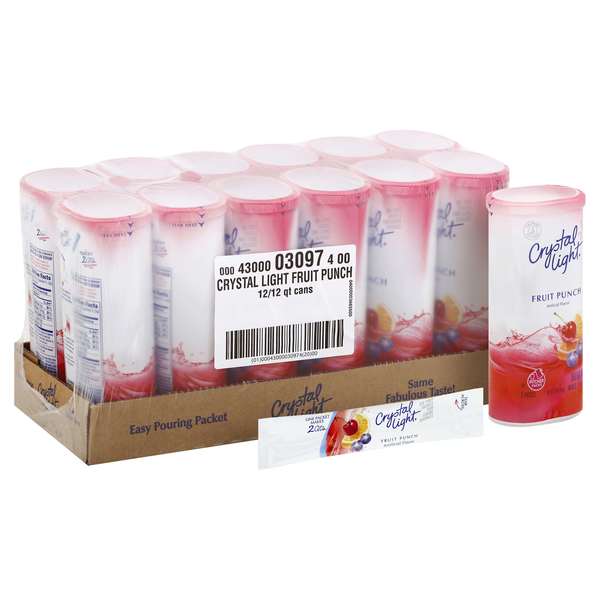 Crystal Light Crystal Light Fruit Punch Beverage Mix 2.04 oz., PK12 00043000030974